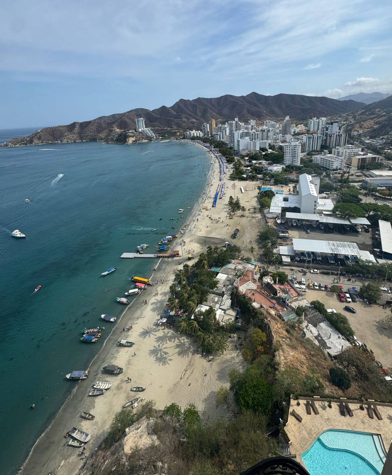 Vista panorámica de la bahía